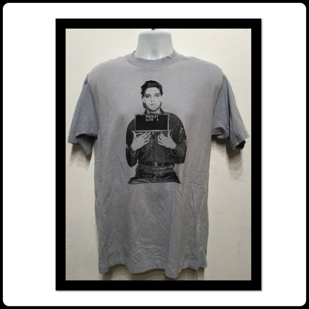 ヴィンテージ ロック T シャツ - 「エルヴィス プレスリー」 L サイズ