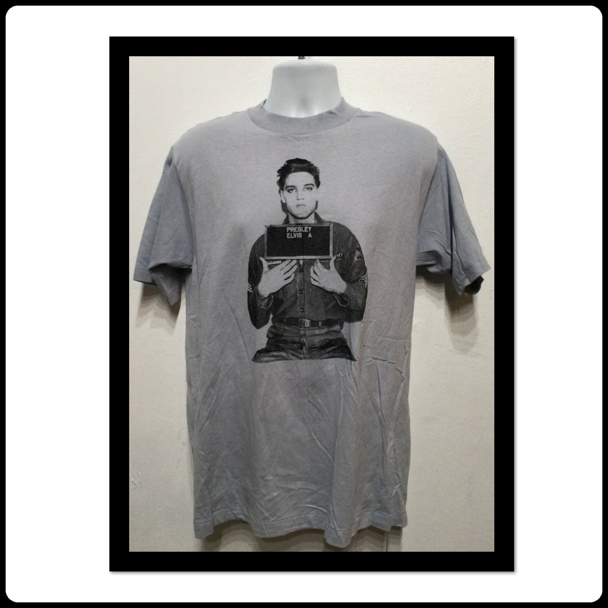 ヴィンテージ ロック T シャツ - 「エルヴィス プレスリー」 L サイズ