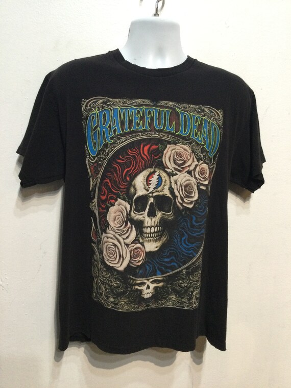 Vintage printed rock T-shirt - "Grateful Dead"  S… - image 4