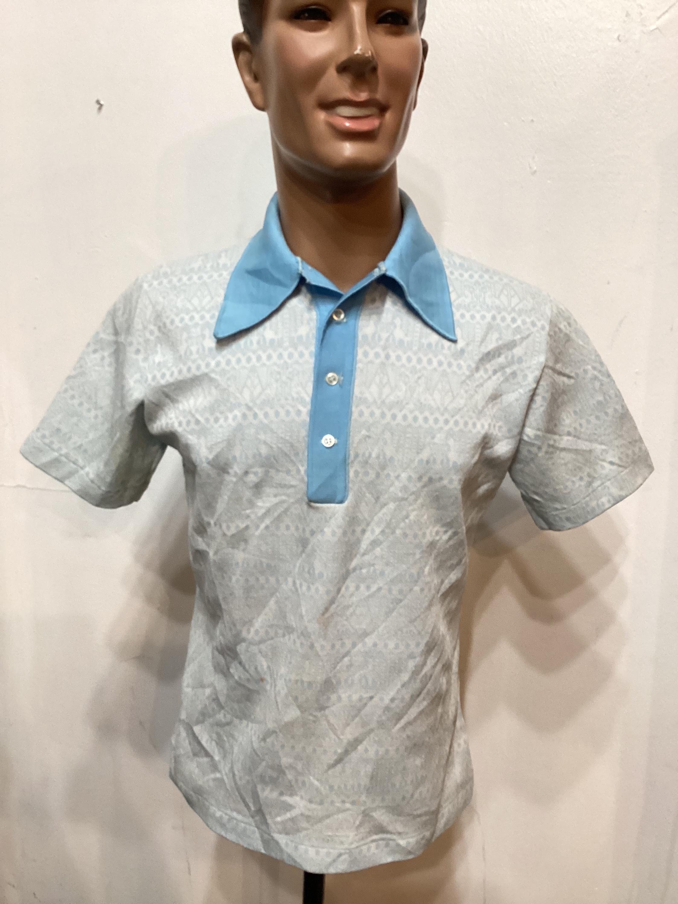 MV169 Vintage 1960's/70's Banlon Style Knit Shirt by Leonardo