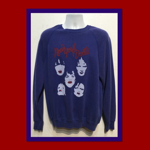 NEW YORK DOLLS ROCK SWEATSHIRT damned stooges mc5 JUMPER WHITE S-3XL NEW YORK DOLLS ROCK SWEATSHIRT damned stooges mc5 JUMPER WHITE S-3XL