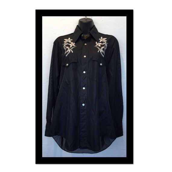 Vintage women's H BAR C western shirt