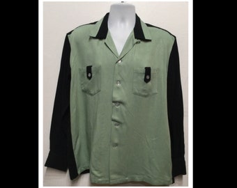RARE Vintage Men's 1950s Black ANGELTOWN 