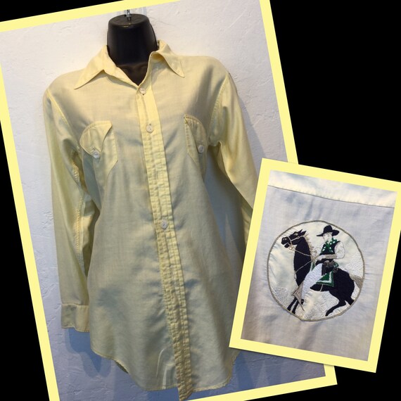 Vintage 1940s Women’s western Spearpoint shirt