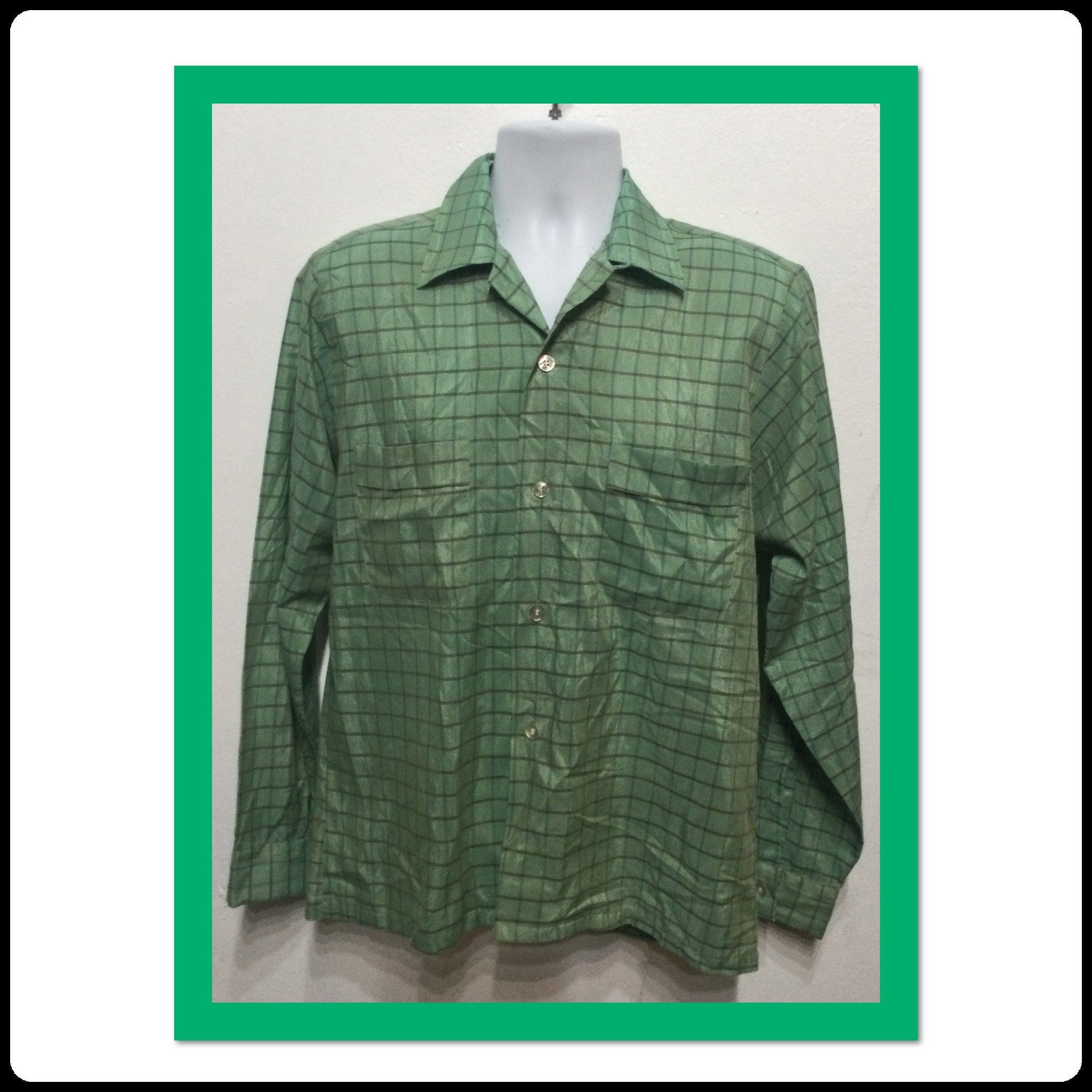 50'SVintage・SPORTSMAN】OPEN COLLAR SHIRT | alfasaac.com