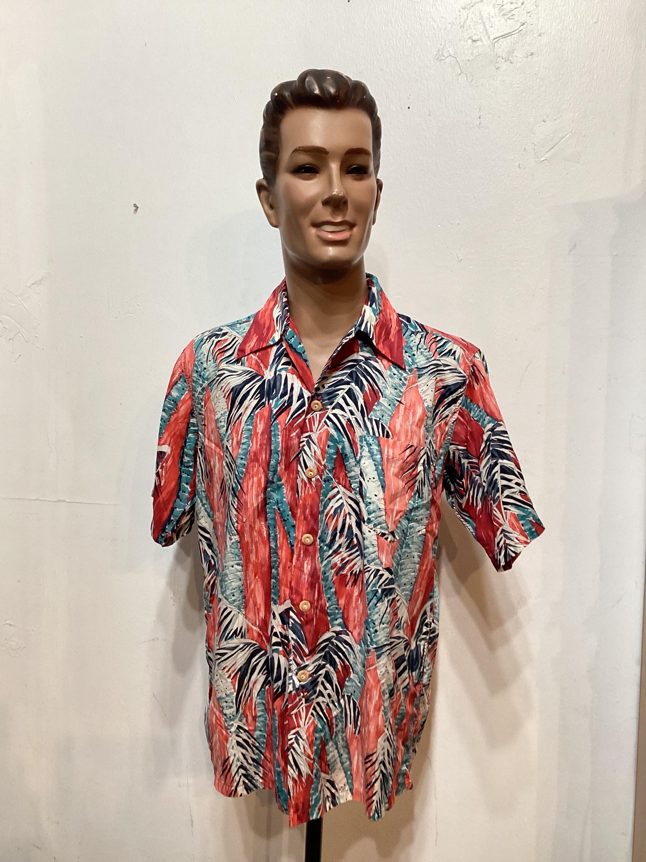 HS288 Vintage 1940's/50's Hawaiian Shirt by Kamehameha. Size