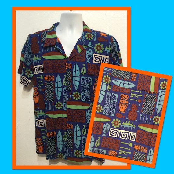 50s rayon shirt atomic 絣 Butcher Products Rayon Atomic Shirt / Short Sleeve – BROGUE