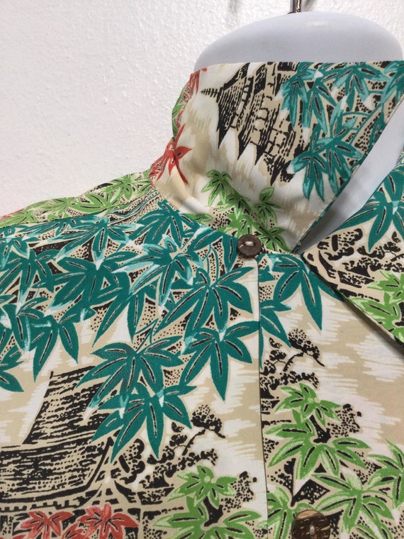 Vintage 1940s rayon Hawaiian shirt by Tropicana. … - image 6