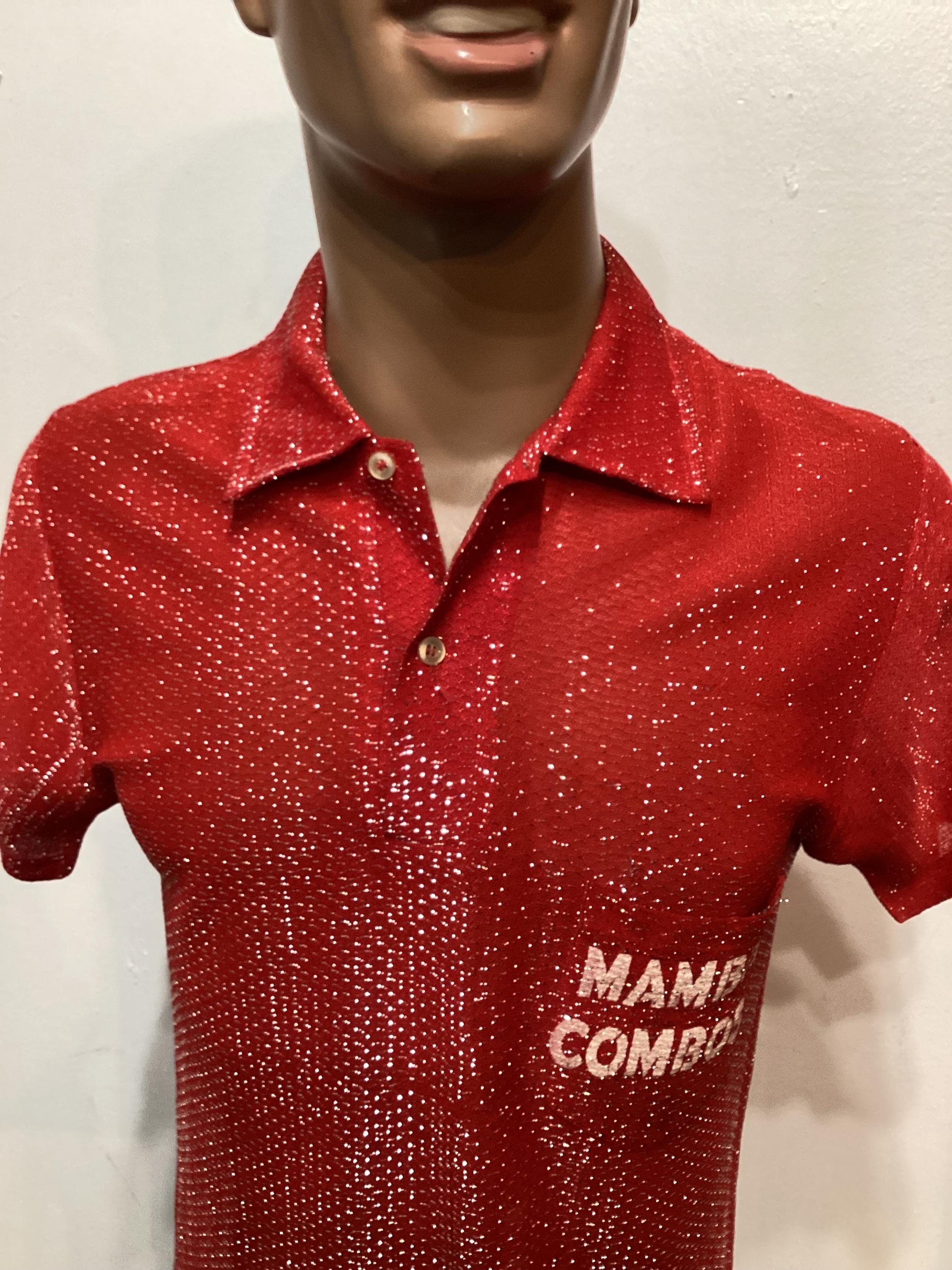 MV097 Vintage 1950's Chrome Lurex Shirt by Campus. Size Medium - Etsy