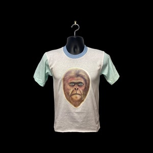 Vintage 1975 original Ape Man decal t-shirt E208