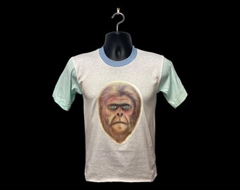 Vintage 1975 original Ape Man decal t-shirt E208