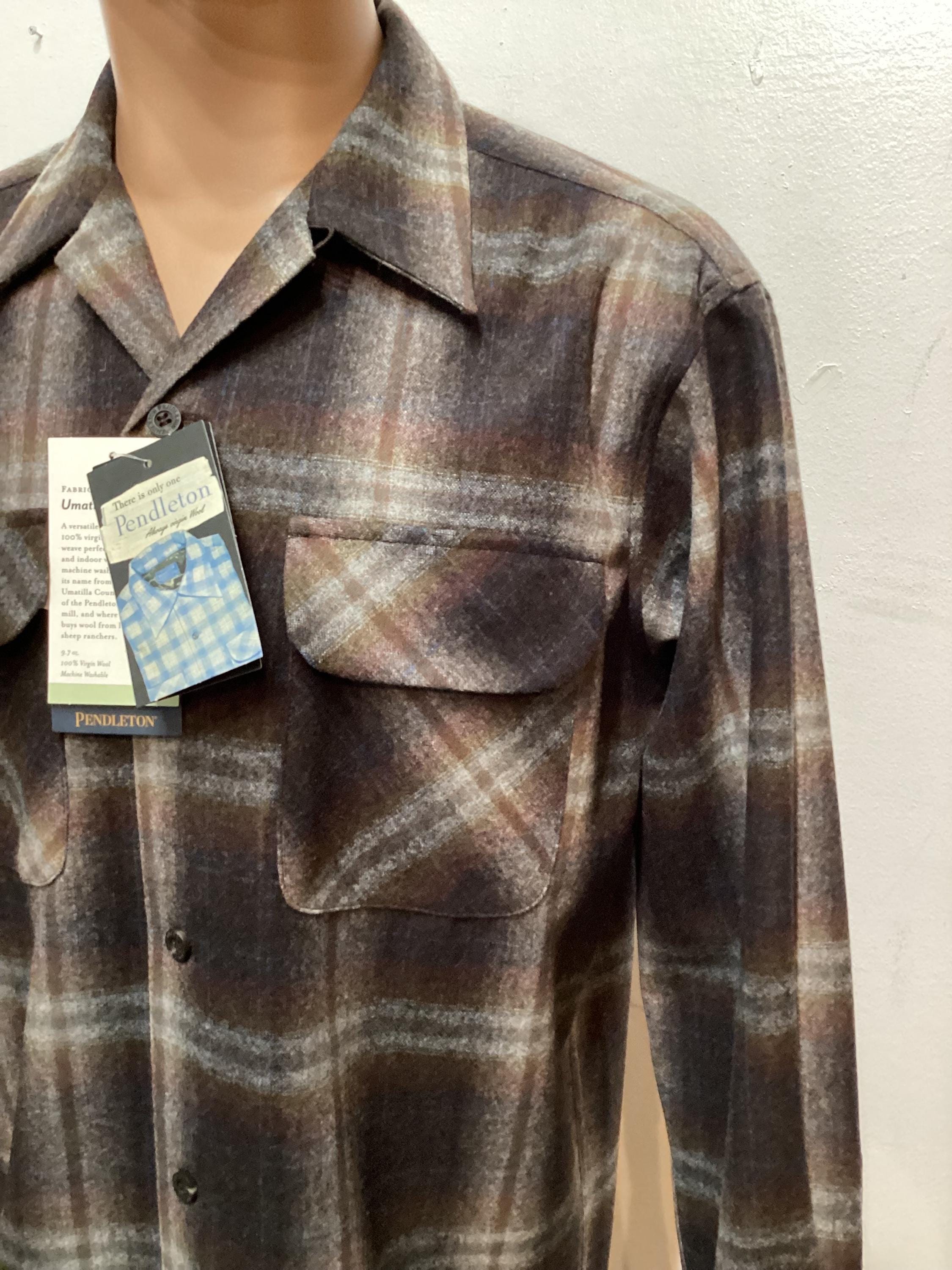 PS112 New Pendleton Men's Board Shirt. Available in Medium, Large