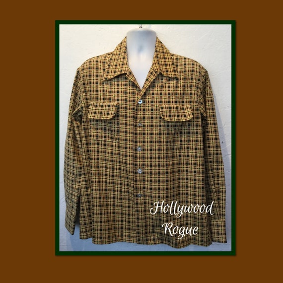 1940s/50s Vintage Reproduction Hollywood Rogue Corduroy Print 