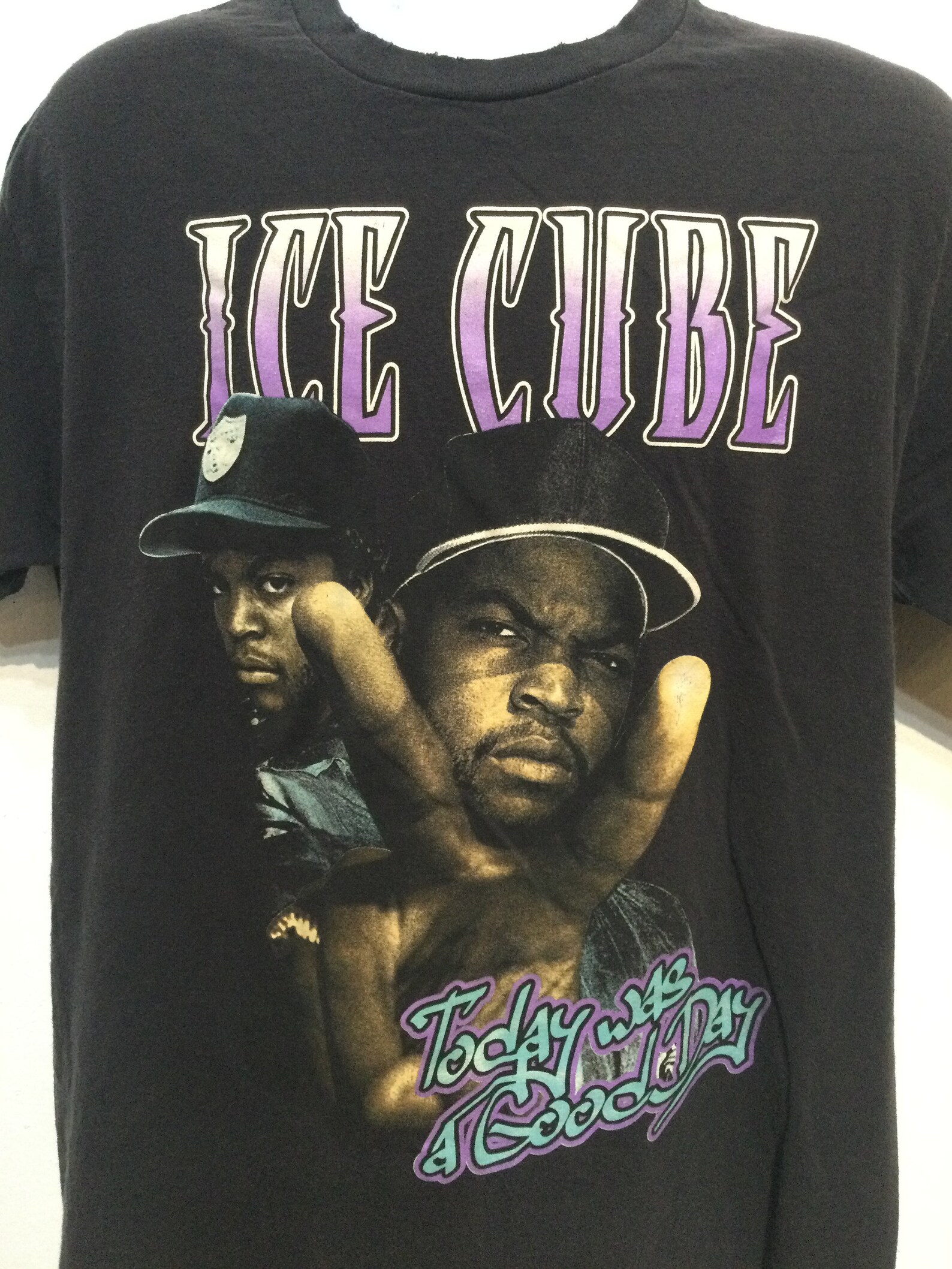 Vintage printed T-shirt Ice Cube Today was a good | Etsy