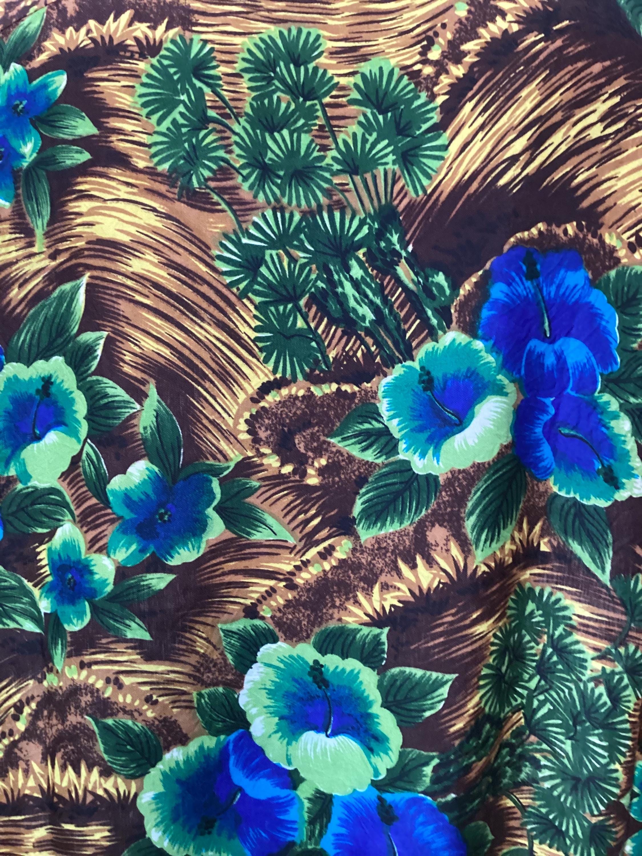 HS316 Vintage 1950's/60's Rayon Hawaiian Shirt by Sun & Surf
