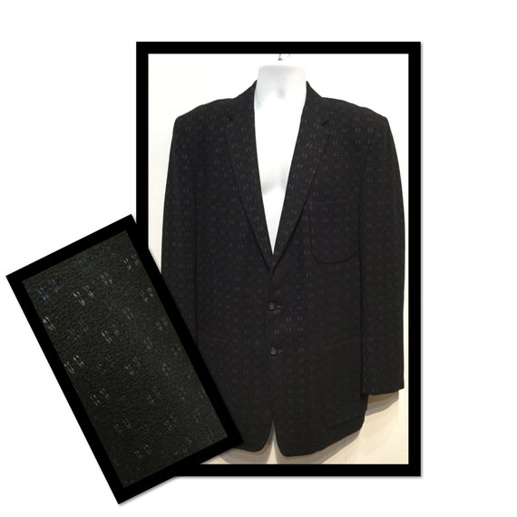 Vintage 1950s black fleck sports jacket