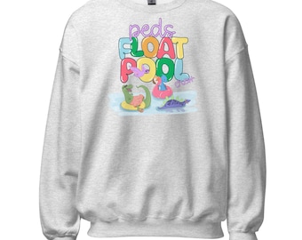 Peds Float Pool Sweatshirt: Pediatric Nurse Gift