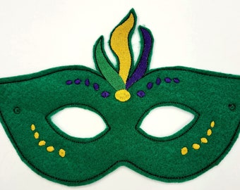 Mardi Gras Dress Up Mask, Pretend Play, Costume, Cosplay, Party Favor, Halloween