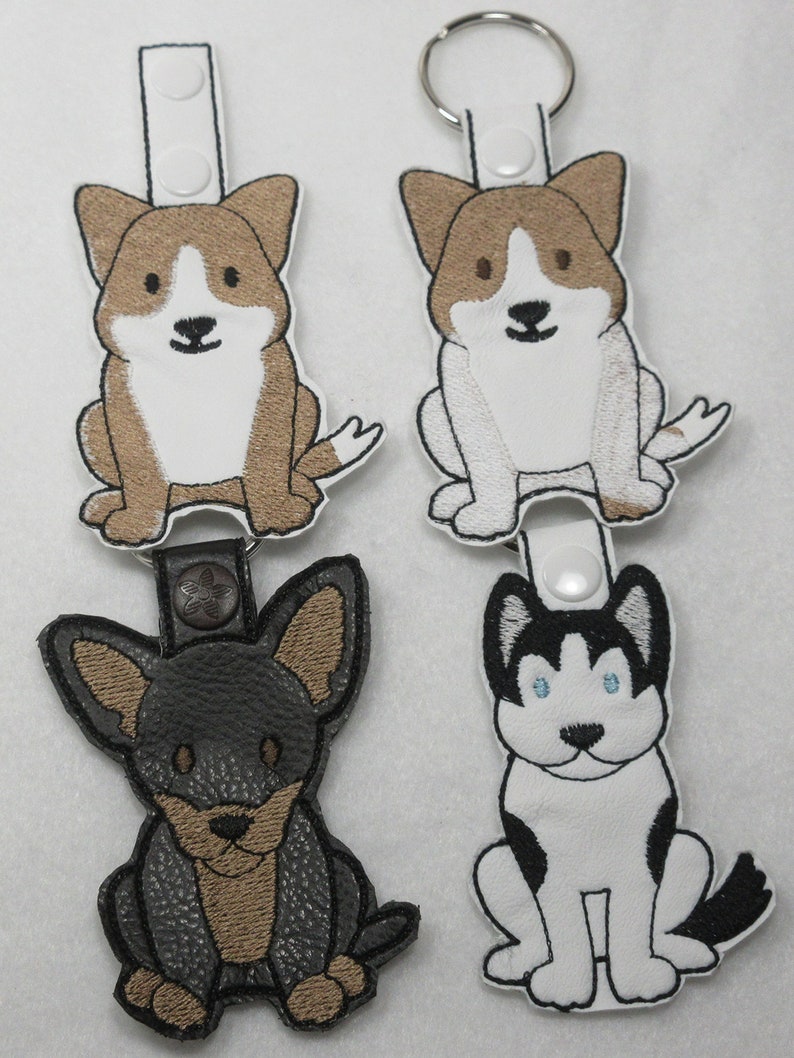 Dogs Dogs and More Dogs Key Chain Fob Purse or Backpack Charm Etsy