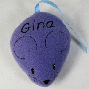 Personalized Cat Toy Mouse with Catnip Two Sizes Small for Kitten Large for Cat image 3