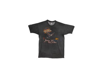 Vintage T-shirt harley davidson / motorrijder / jaren 70 en 80 / adelaar / motorfietsen