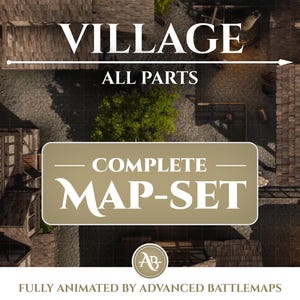 Geanimeerde strijdkaart | Village - complete kaartenset - Dungeon and Dragons