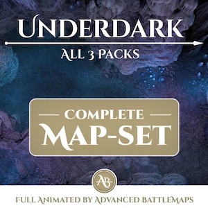 Geanimeerde strijdkaart | Underdark - Complete kaartenset - Dungeon and Dragons