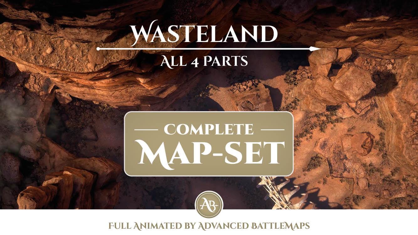 Animated Battlemap | Wasteland - Complete Map-Set - Dungeon and Dragons