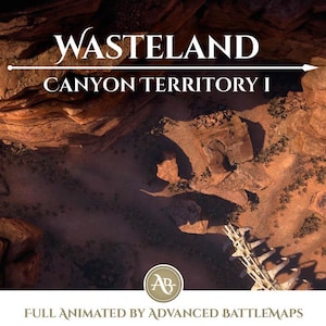 Geanimeerde strijdkaart | Wasteland - deel 1/4 Canyon Territory - Dungeon and Dragons