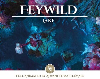 Animated Battlemap | Feywild - Part 2/3 Lake - Dungeon and Dragons