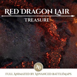 Mapa de batalla animado / Guarida del Dragón Rojo - Parte 3/3 Tesoro - Dragones y Mazmorras