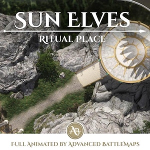 Geanimeerde strijdkaart | Sun Elves - Part 6/6 Ritual Place - Dungeon and Dragons