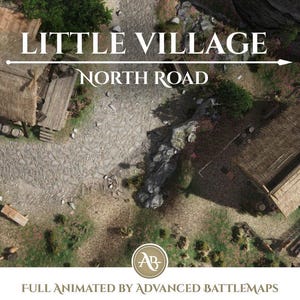 Animierte Karte | Kleines Dorf - Teil 1/5 North Road - Dungeon and Dragons