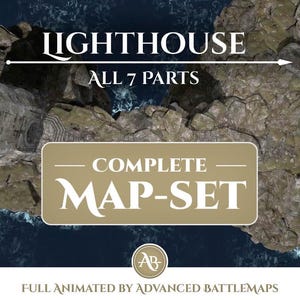 Geanimeerde strijdkaart | Lighthouse - complete kaartenset - Dungeon and Dragons