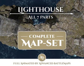 Animated Battlemap | Lighthouse - Complete Map-Set - Dungeon and Dragons