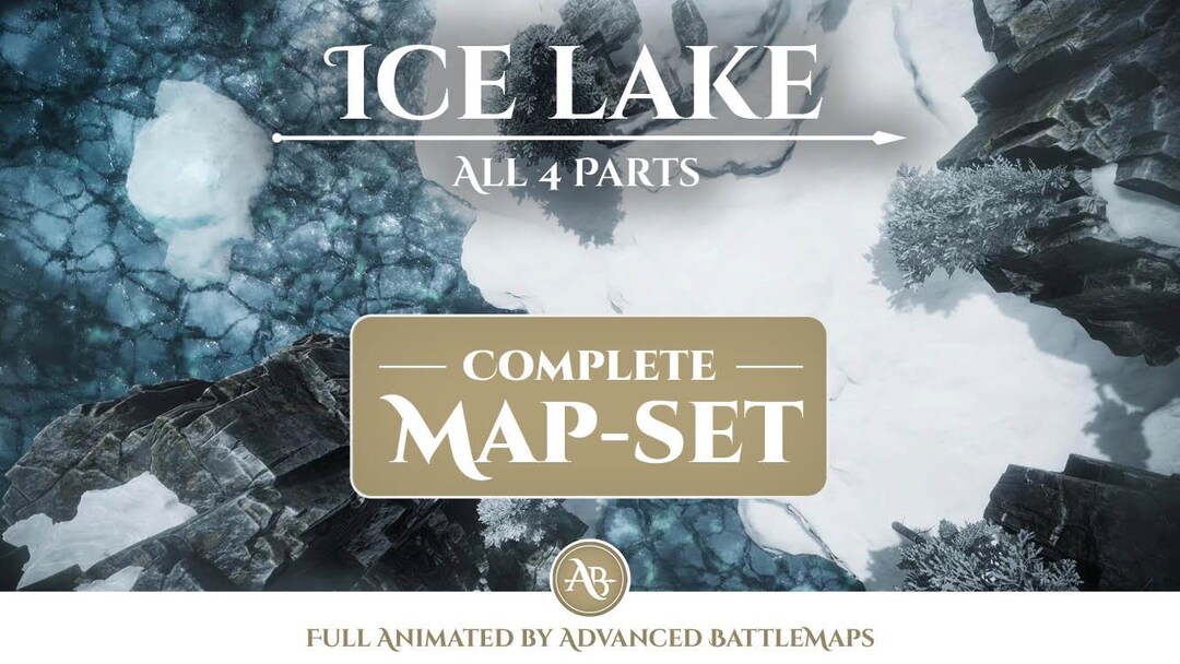 Animated Battlemap | Ice Lake - Complete Map-set - Dungeon and Dragons ...