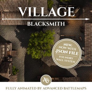 Geanimeerde strijdkaart | Village - Deel 1/2 Blacksmith - Dungeon and Dragons