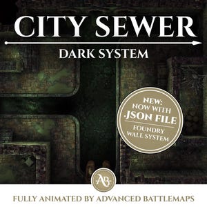 Geanimeerde strijdkaart | City Sewer - Part 4/4 Dark System - Dungeon and Dragons