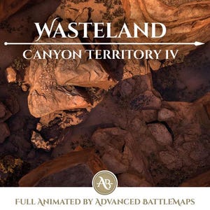 Geanimeerde strijdkaart | Wasteland - Deel 4/4 Canyon Territory - Dungeon and Dragons