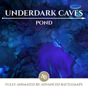 Geanimeerde strijdkaart | Underdark Caves - deel 2/4 vijver - Dungeon and Dragons