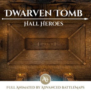 Geanimeerde strijdkaart | Dwergentombe - Deel 10/12 Hall Heroes - Dungeon and Dragons