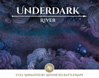 Animowana mapa bitewna | Underdark - część 1/3 River - Dungeon and Dragons