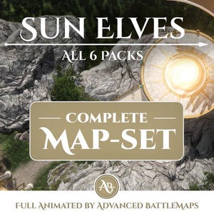 Geanimeerde strijdkaart | Sun Elves - Complete kaartenset - Dungeon and Dragons