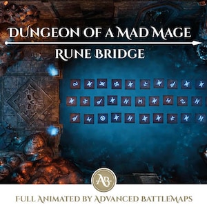 Geanimeerde strijdkaart | Dungeon Of A Mad Mage - Part 2/9 Rune Bridge - Dungeon and Dragons