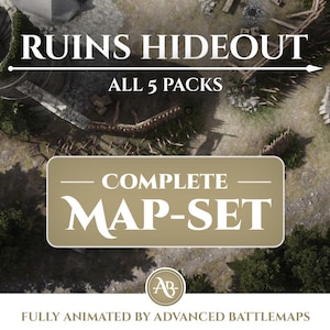 Geanimeerde strijdkaart | Ruins Hideout - Complete kaartenset - Dungeon and Dragons