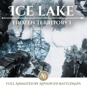 Geanimeerde strijdkaart | Ice Lake - Deel 1/4 Frozen Territory I - Dungeon and Dragons
