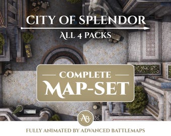 Animated Battlemap | City of Splendor - Complete Map-Set - Dungeon and Dragons
