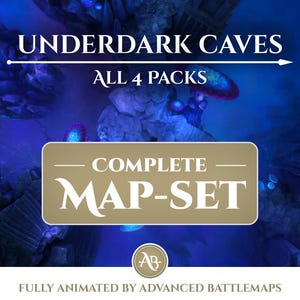 Geanimeerde strijdkaart | Underdark Caves - Complete kaartenset - Dungeon and Dragons