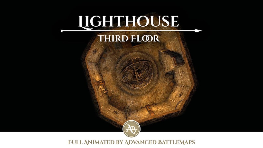 Animated Battlemap | Lighthouse - Part 7/7 Third Floor - Dungeon and ...
