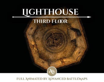 Animated Battlemap | Lighthouse - Part 7/7 Third Floor - Dungeon and Dragons
